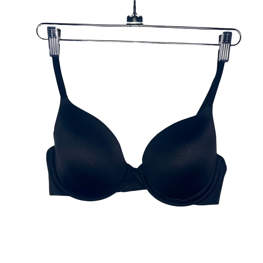 VICTORIA’S SECRET PINK Black Campus Lightly Lined Bra 36C